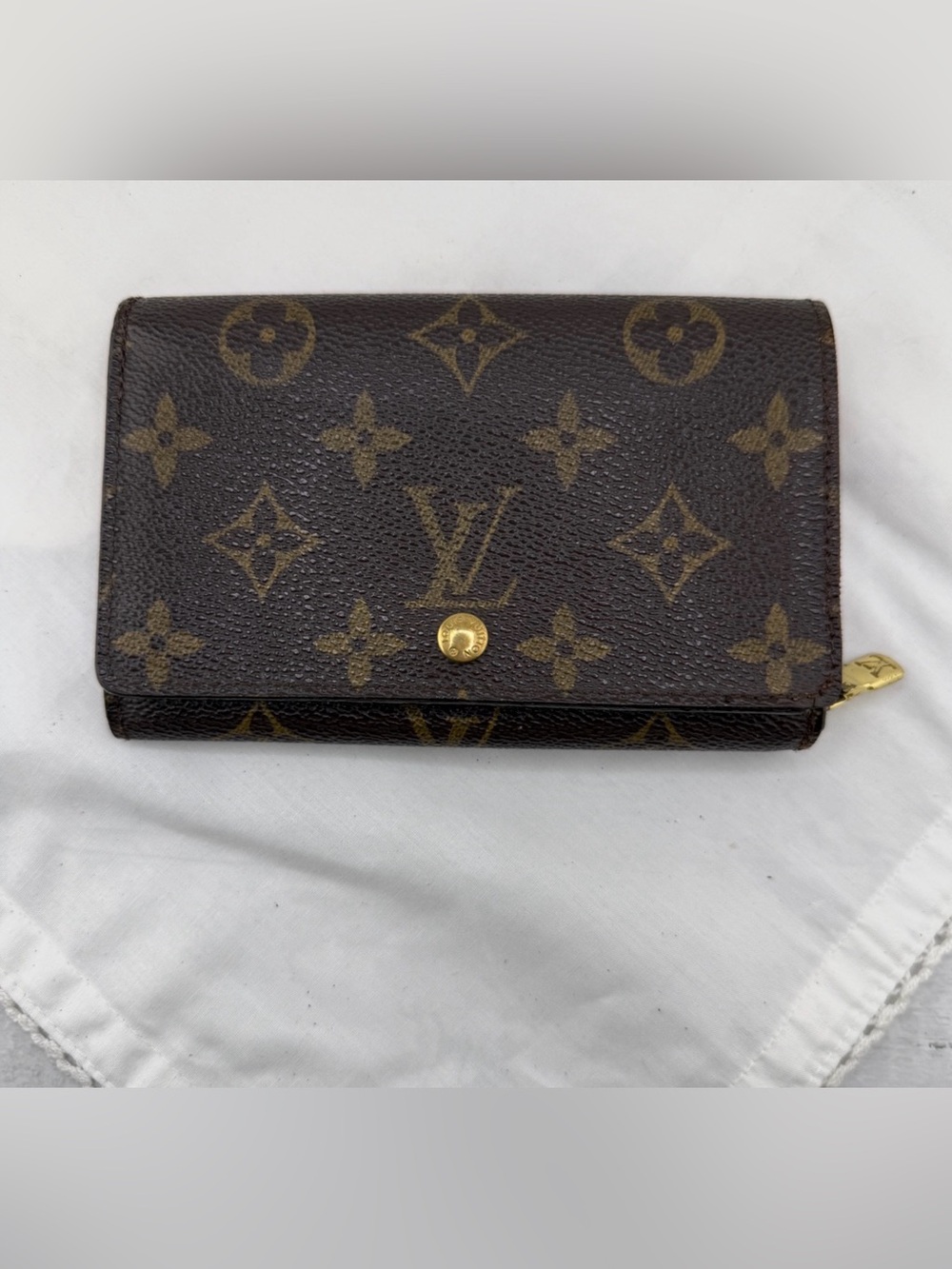 AUTHENTIC LOUIS VUITTON Monogram Porte-Monnaie Billets Tresor Wallet. - Picture 1 of 12